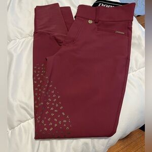 NWOT POMME Nellie Breeches Burgundy Bling 
Size Medium
Out of stock